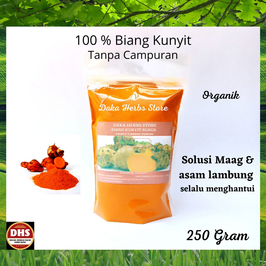 

* Biang Kunyit Bubuk Murni 250 G Terlaris