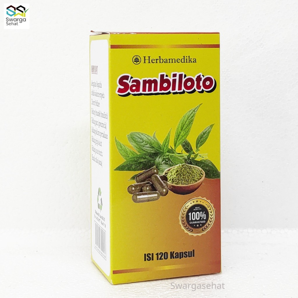 

* Sambiloto Kapsul Isi 120 Bpom Untuk Kencing Manis Diabetes Terlaris