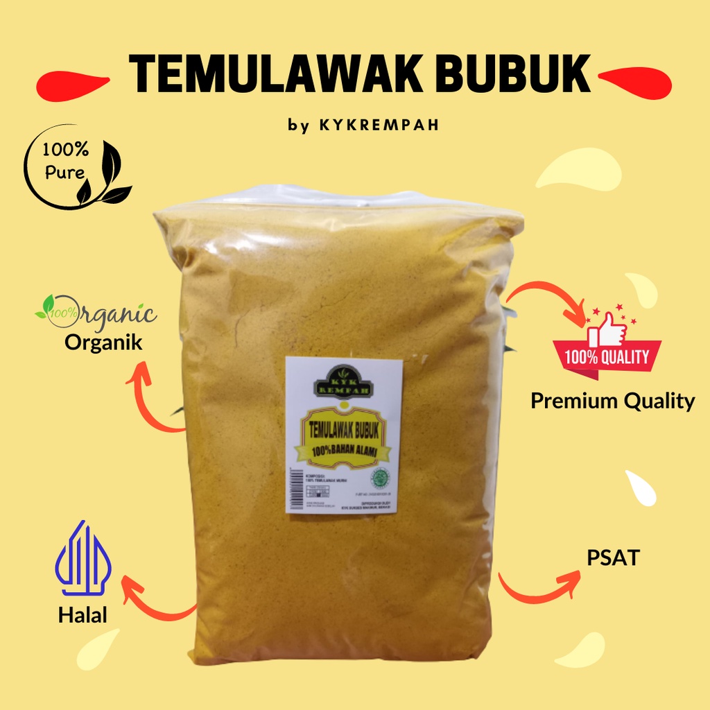 

* Temulawak Bubuk 100 Gram Asli Terlaris