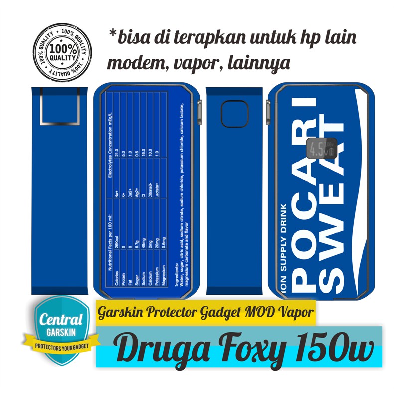 - Druga Foxy 150w Garskin Custom Bahan Premium Terlaris COD