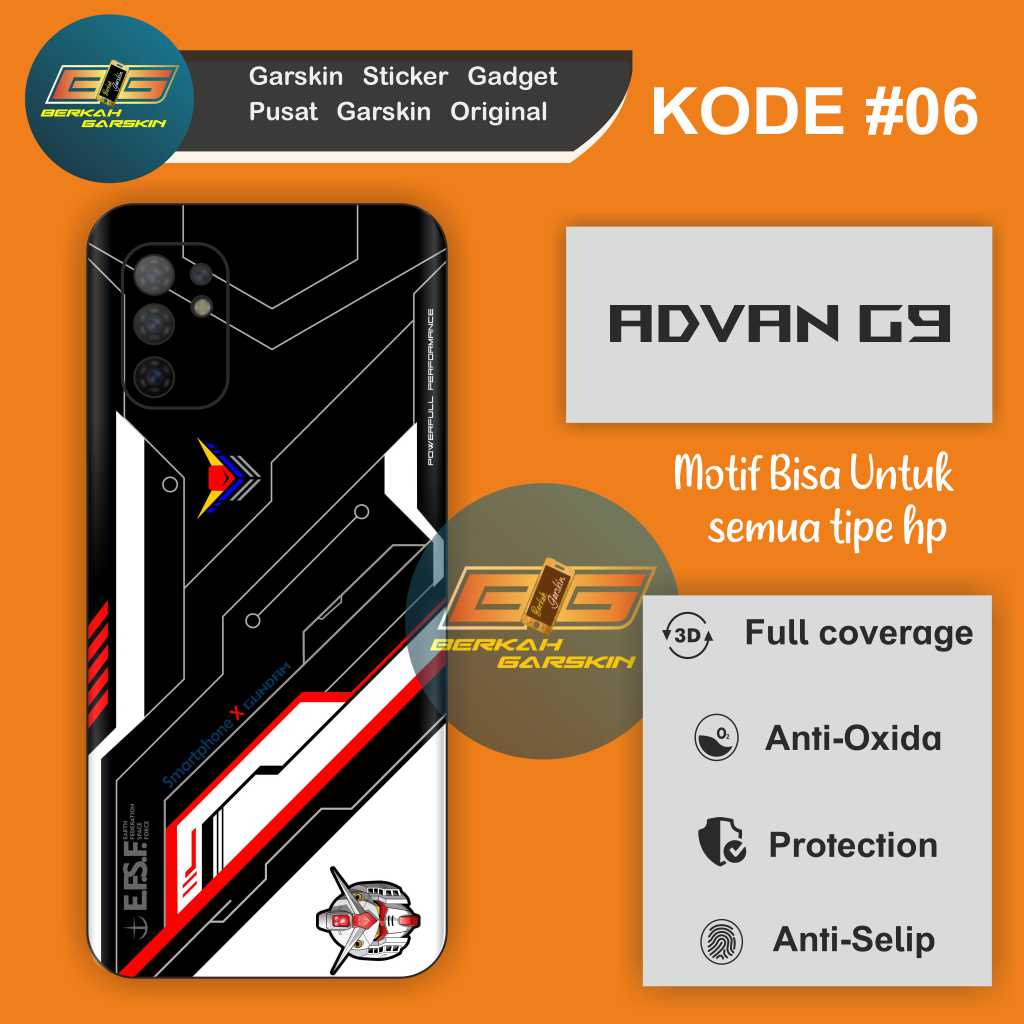 PromoGet2 - Advan G9 Stiker Casing/Garskin Bahan Maxdecal Custom