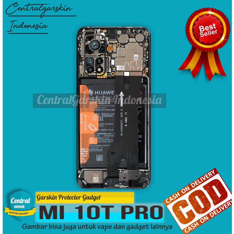 Get2Pcs Garskin Xiaomi Mi 10T MI10T Mi 10T Pro  Motif Mesin Case Garskin Casing COD Bisa Custom