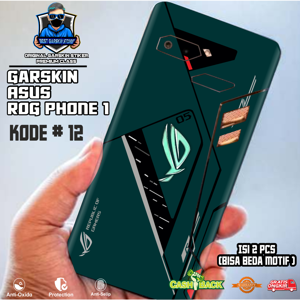 2Skins 2 Pcs Asus Rog Phone 1 Motif 1115 Request Sendiri Casing/Case Stiker CUSTOM