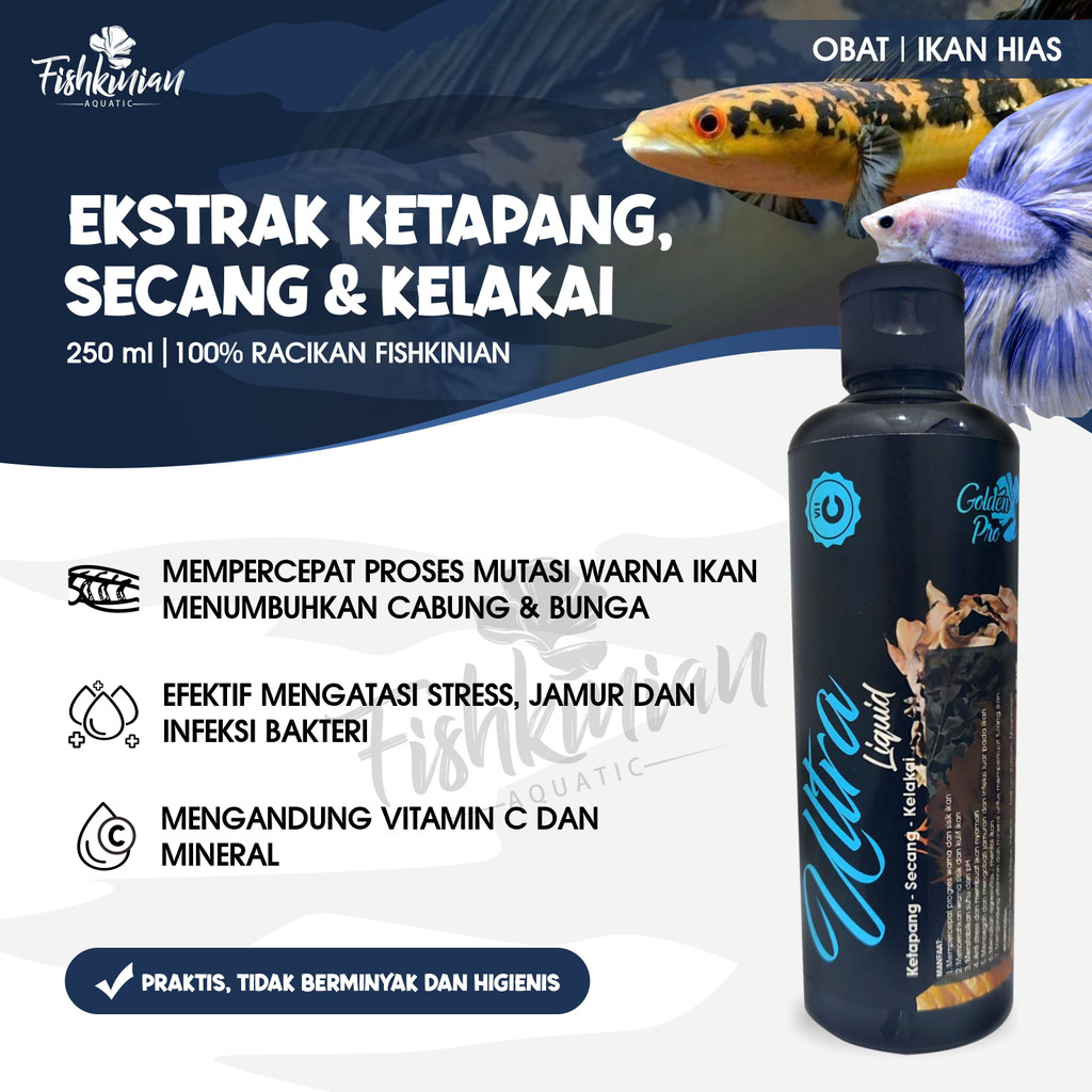 

* Ultra Liquid Ekstrak Secang Kelakai Ketapang Alami Ikan Predator Terlaris
