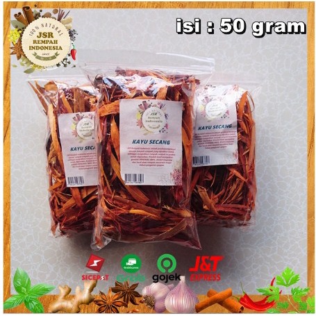 

* Kayu Secang Asli Kualitas Premium Isi 50 Gram Bumbu Dapur Jsr Rempah Terlaris