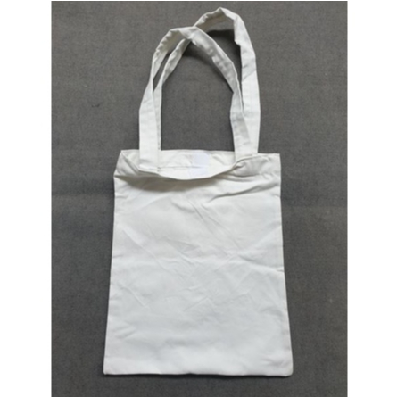 Totebag Polos Kanvas Putih Ukuran 35 x 40 Cm Tas Tote Godie Goodie Bag Goodiebag Jinjing Tenteng Resleting Untuk Sekolah Kuliah Pria Wanita