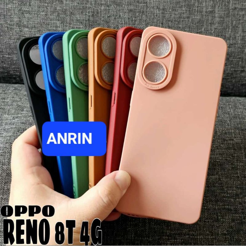 OPPO RENO 8T 4G CASE PRO CAMERA MACARON CASING SOFTCASE SILIKON