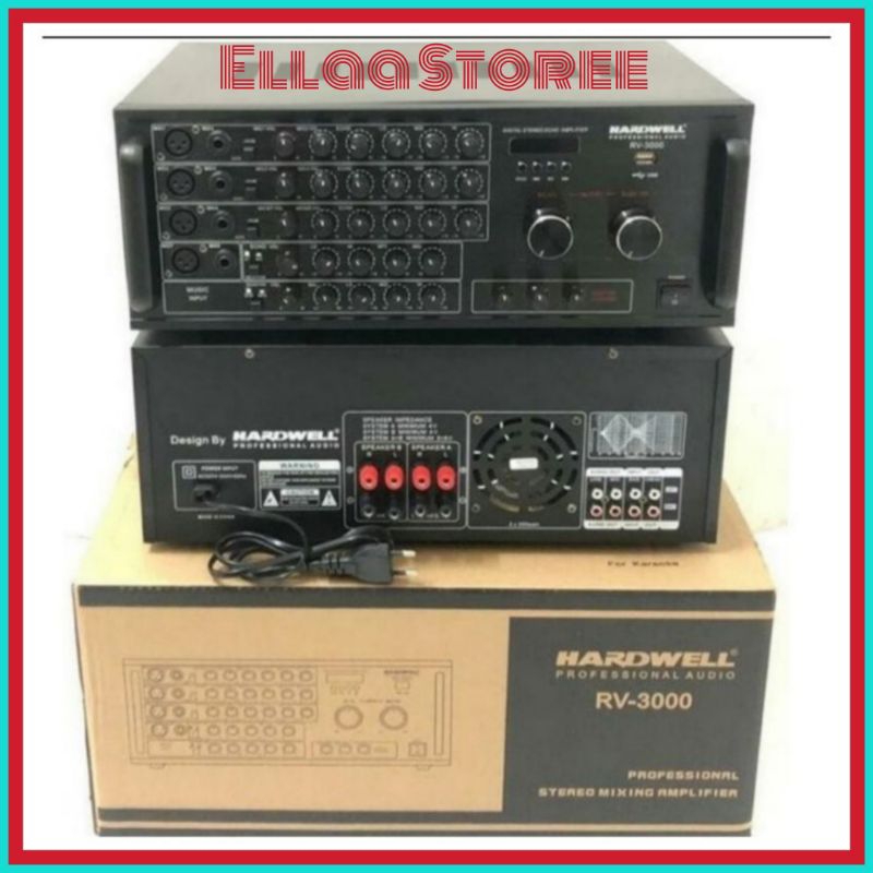 Amplifier HARDWELL RV 3000 RV3000 Ampli Karaoke Original Hardwell