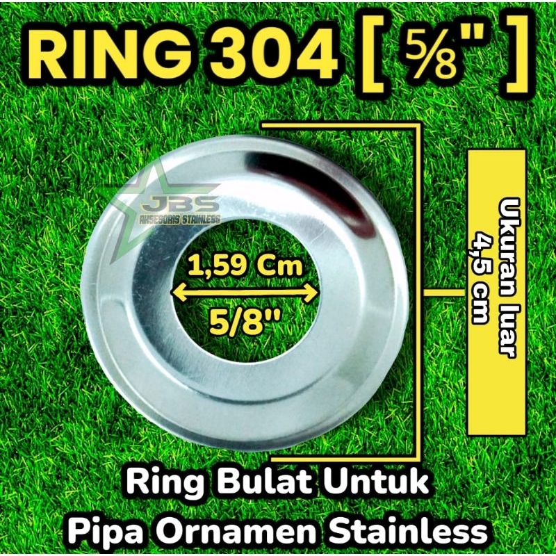 RING STAINLESS SS 304 - VARIAN UK : 1/2&quot;, 5/8&quot;,  3/4&quot;, 1&quot;, 1¼&quot; Inchi