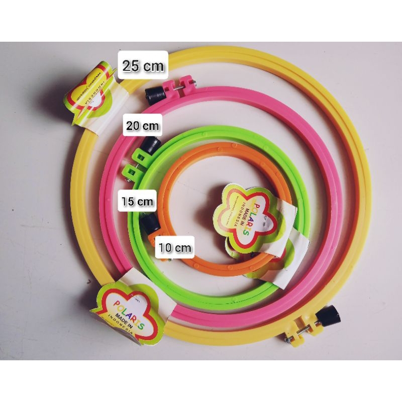 bidangan sulam / pebidang sulam hopp embriodery 10 cm, 15 cm, 20 cm, 25 cm