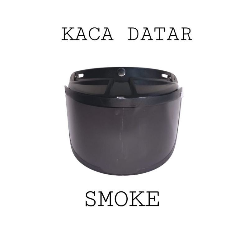 [ COD ] HELM BOGO CLASSIK GARIS TIGA KACA DATAR/CEMBUNG PACKING FREE BOX-Kaca datar saja