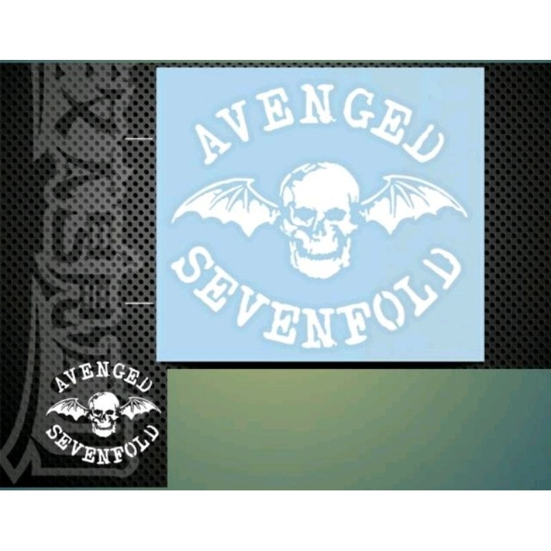 stiker avenged Sevenfold stiker motor