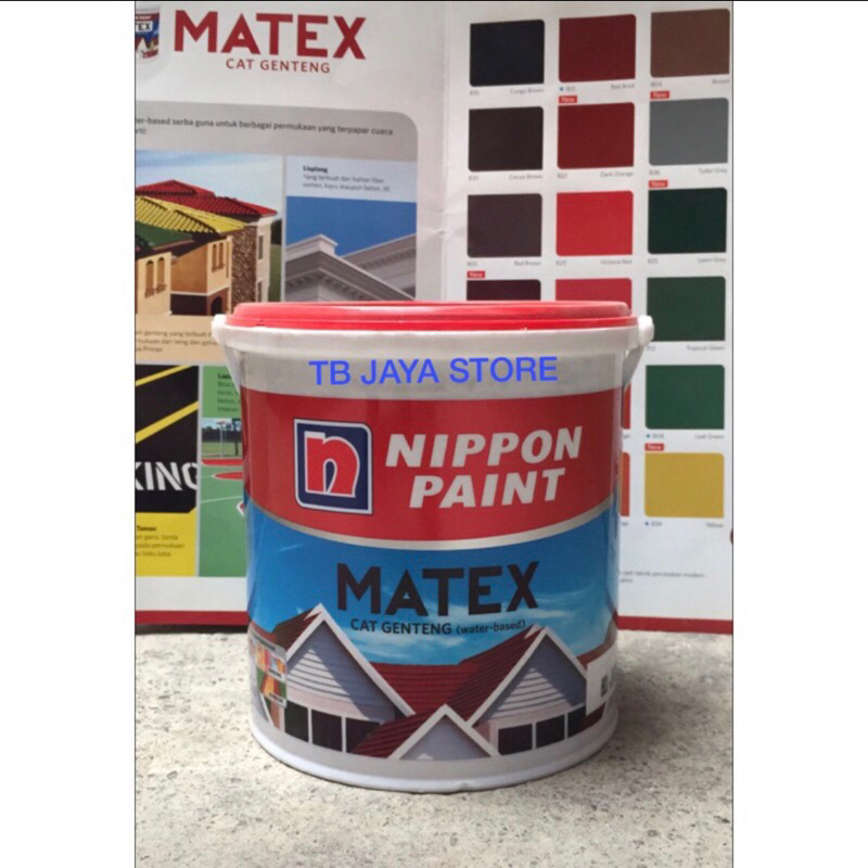 CAT MATEX CAT GENTENG MATEX NIPPON PAINT 2.5L PERSIAN RED 829S