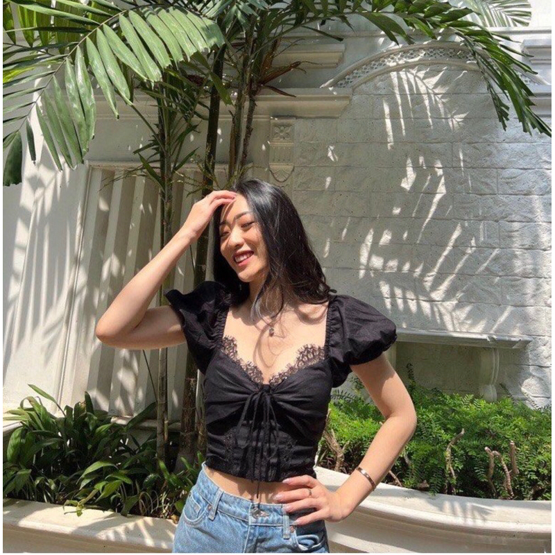 With Love x Byeol Irene Top Black