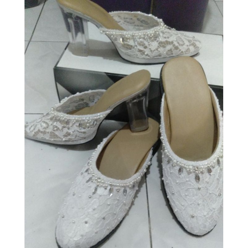 selop pengantin/sendal pengantin/wedding shoes