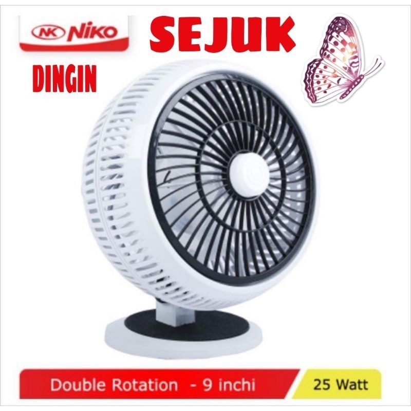 NIKO KIPAS ANGIN Desk Fan  Meja  9 Inch NK-906A / NK 906 A