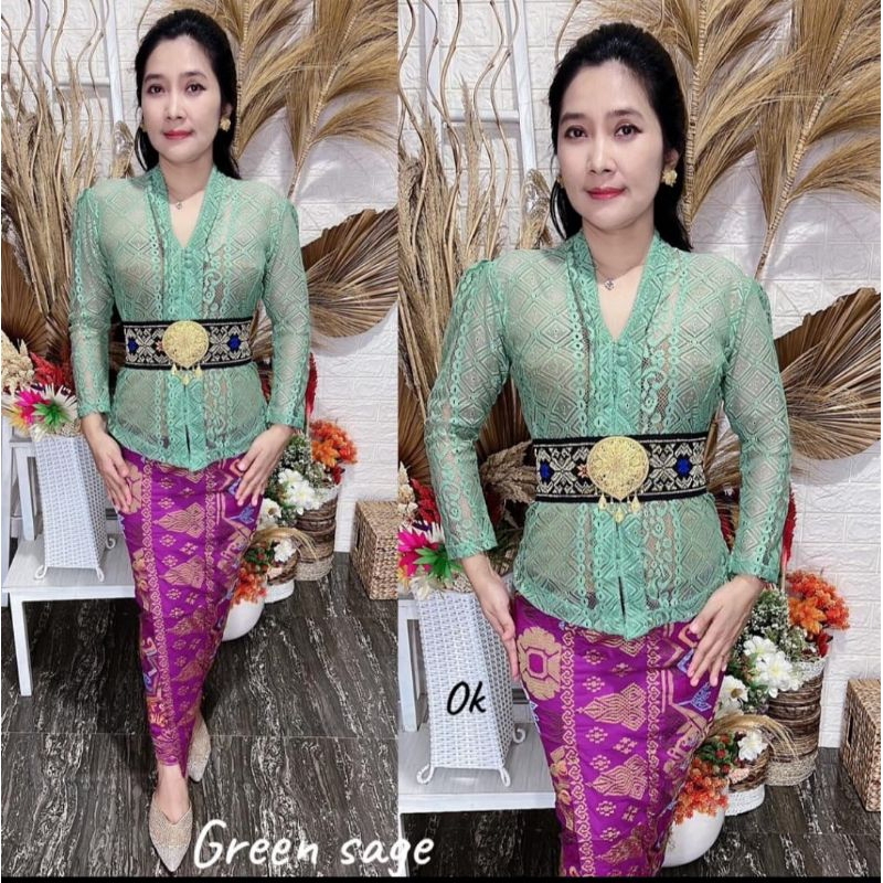 kebaya jadi korean lace malika (atasan kebaya saja)