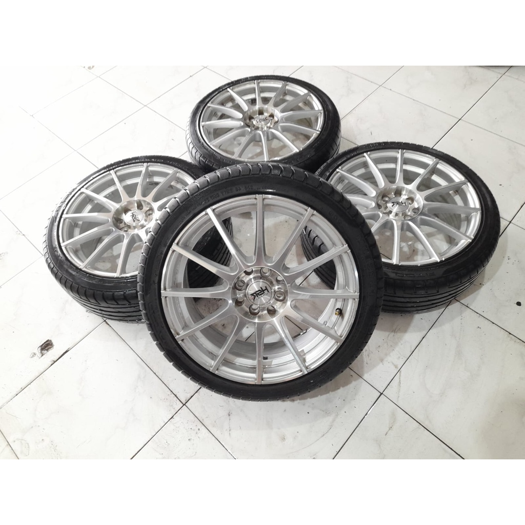 JUAL VELG MOBIL BEKAS TOLAMA HSR R17X7 BAUT 4 ET45+BAN 205 45