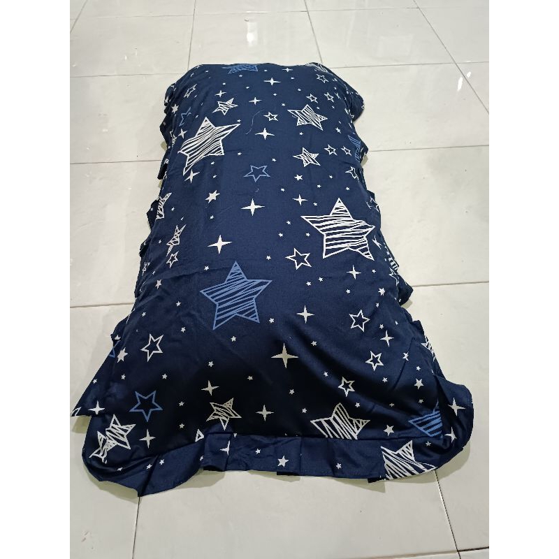 Sarung Bantal Cinta Jumbo Rumbai Panjang 100x50 Katun Murah