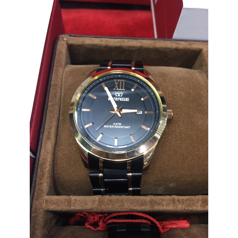 JAM TANGAN MIRAGE ORIGIAL 8753 BRP-M