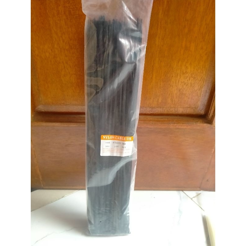 kabel Ties 40cm tali Ties 40 cm 1pack kabel Ties hitam putih panjang 40cm