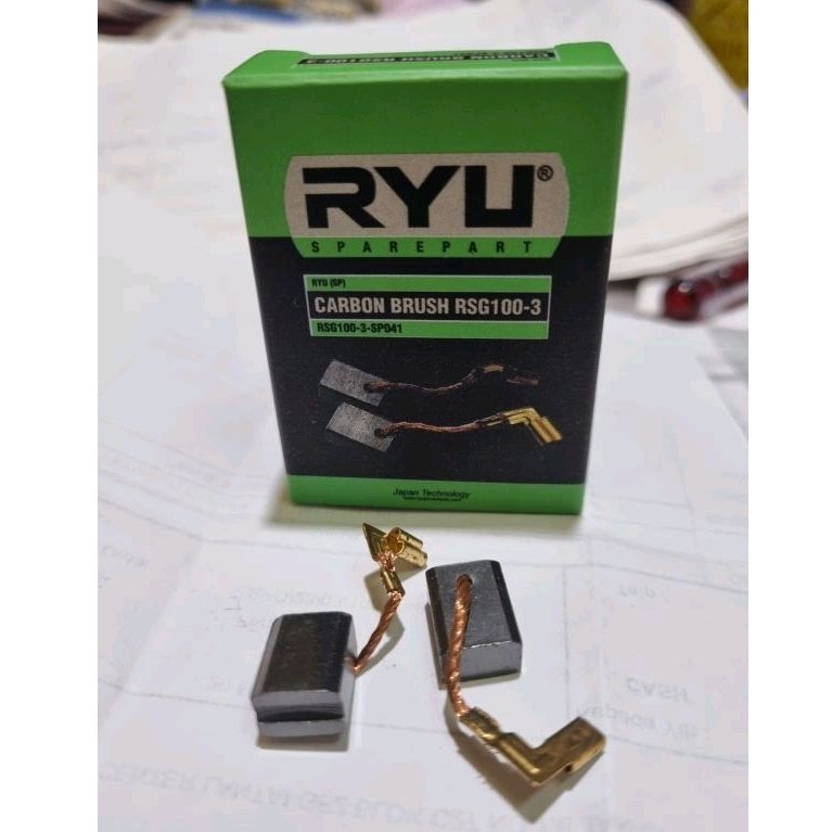 CARBON BRUSH RYU RSG 100-3 ARENG MESIN GERINDA RYU RSG100-3 ORIGINAL