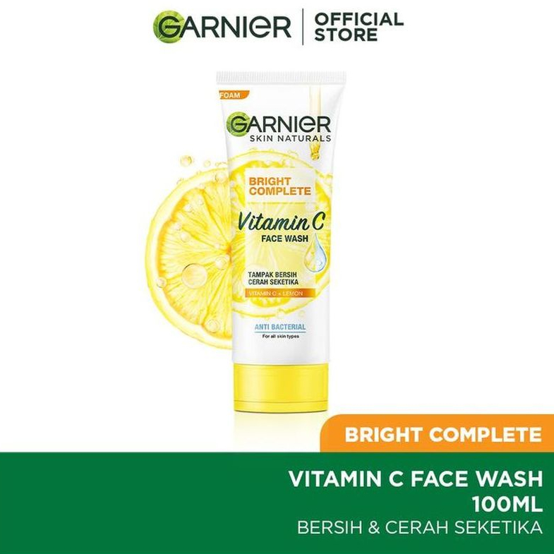 GARNIER Bright Complete Vitamin C Face Wash - 100ML