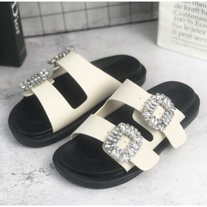 Flatslop Dm29 sendal wanita import realpict