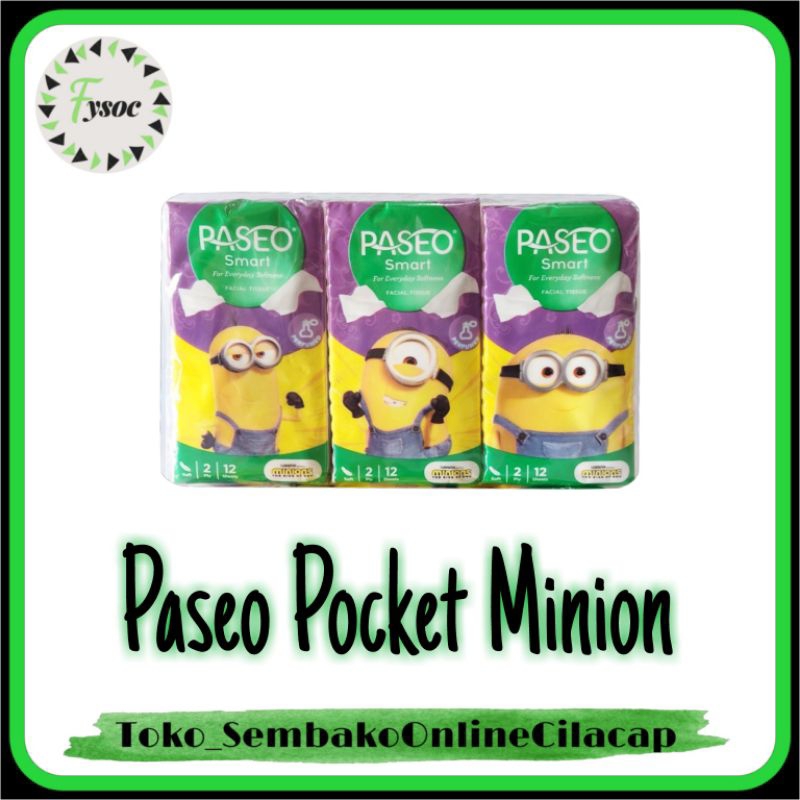 PASEO TISSUE POCKET MINION KERING TISU SAKU