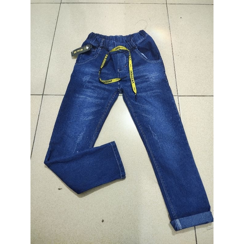 Celana jeans panjang anak laki-laki usia 4-10tahun