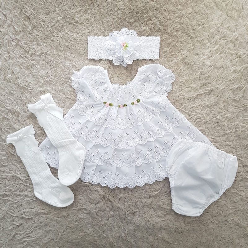 baju bayi newborn dress Set