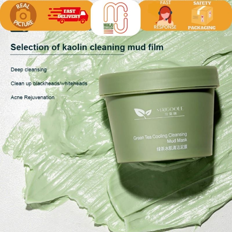 Masker Wajah Green Tea Clay Mask Maigoole Pore Clean Clay Mask 100GR