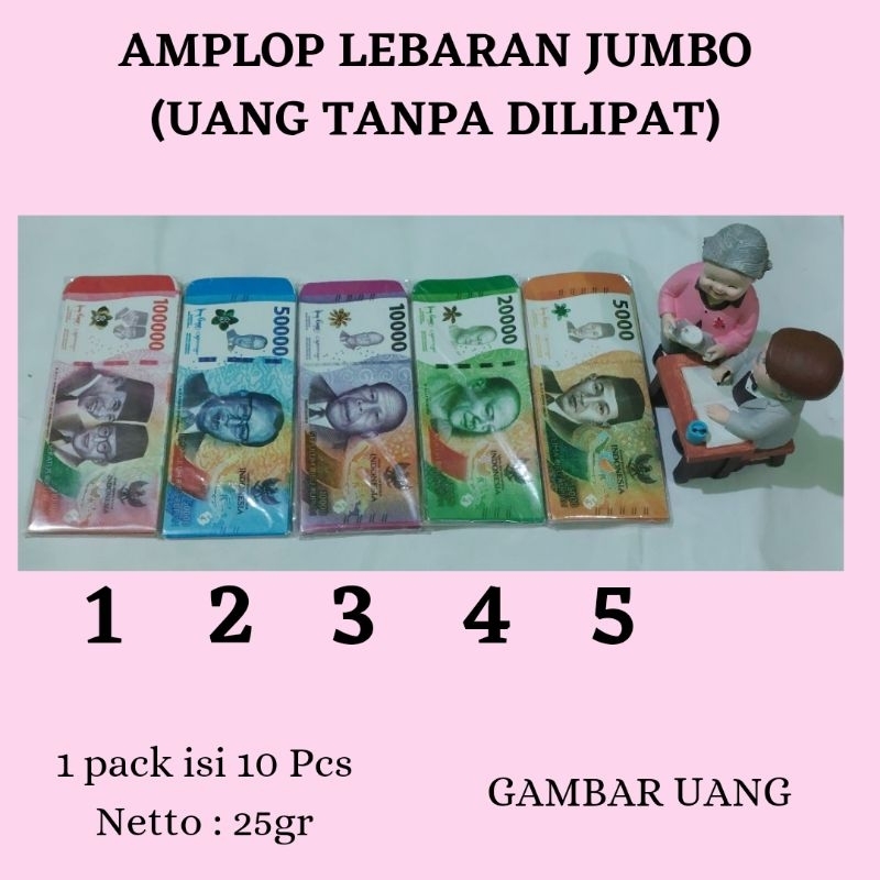 

[isi 10 pcs] AMPLOP LEBARAN UANG JUMBO UANG TIDAK DILIPAT / GROSIR AMPLOP LEBARAN UANG TERMURAH