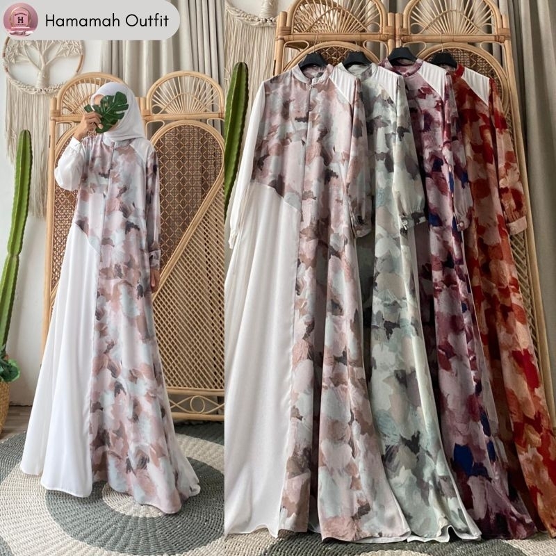 Jamila Abaya / Abaya Motif Jumbo LD 110 / Gamis pesta / gamis kondangan / gamis wisuda / gamis pesta