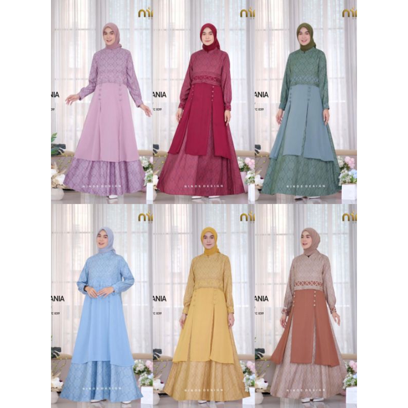 GHANIA DRESS 039 NINOS GAMIS ORIGINAL GAMIS NINOS MUSLIMAH NINOS GAMIS