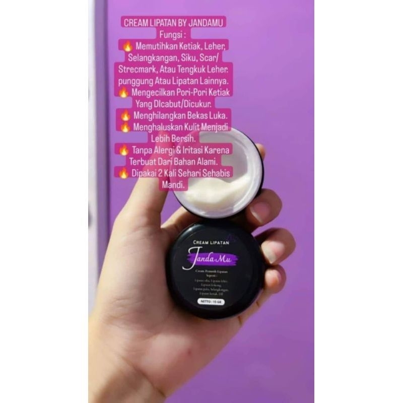 CREAM LIPATAN JANDAMU/CREAM KETIAK/CREAM PENCERAH LIPATAN