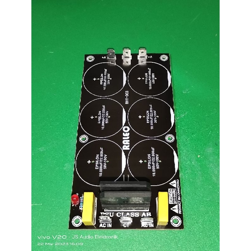 Kit Psu 6 elco tanpa elco dengan pcb bahan pertinak