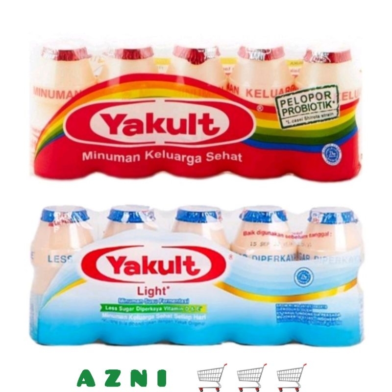 

Yakult Drink Minuman Prebiotik 5Pcs - Susu Fermentasi Yogurt Yoghurt Segar Fresh Probiotic