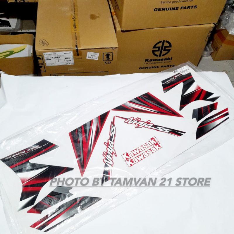 STRIPING STIKER NINJA SS MERAH 2013 ORIGINAL