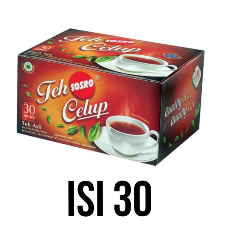 

Teh Celup SOSRO Isi 30, 25