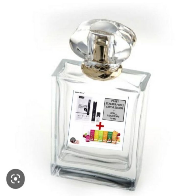 botol parfum kaca bening 100ml