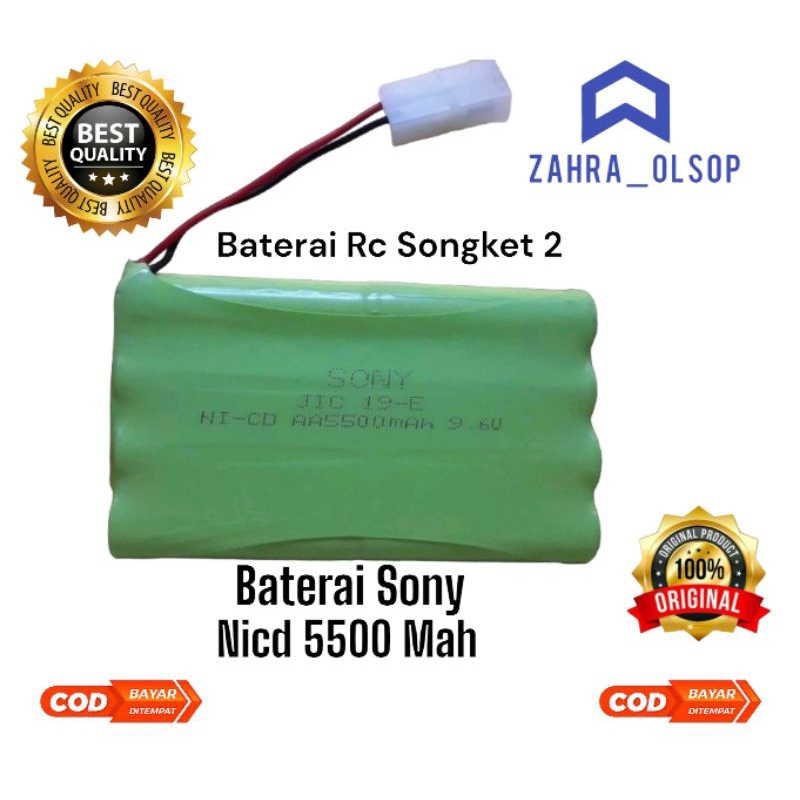 Baterai Sony Rc Rakit 8 Songket 2 9.6V 5500 Mah Berkualitas