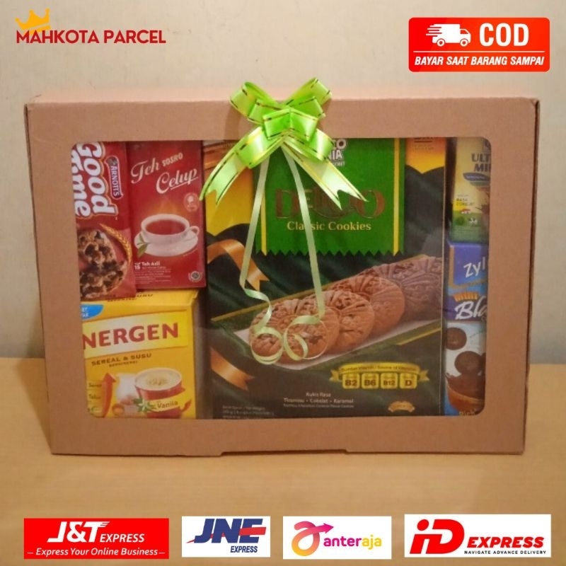 

Paket parcel Box Idul Fitri Natal Imlek Transparant Parcel Box Mika Berkualitas Parcel Mewah/Parcel Box Paket 1