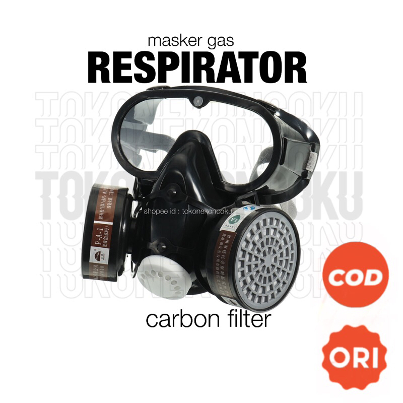 [ 100% ORIGINAL ]  | masker cat | Gas | cat mobil motor | airbrush | Respirator -7 In 1 Safety Half 