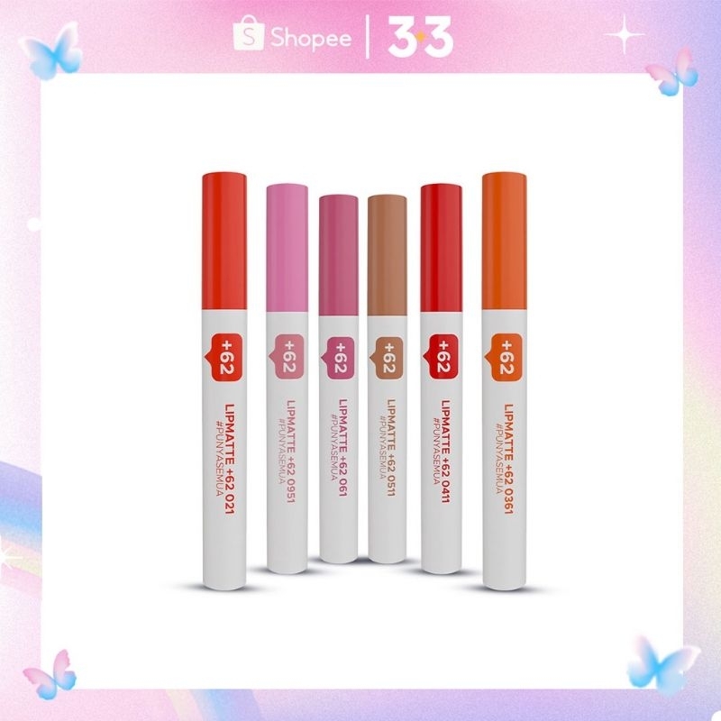 Madam Gie lip matte +62 makeup lipstick lip cream