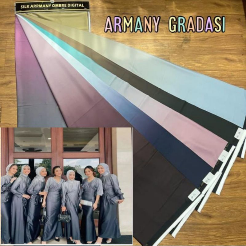 Bridesmaid Dress || Bahan Kain Armani Gradasi