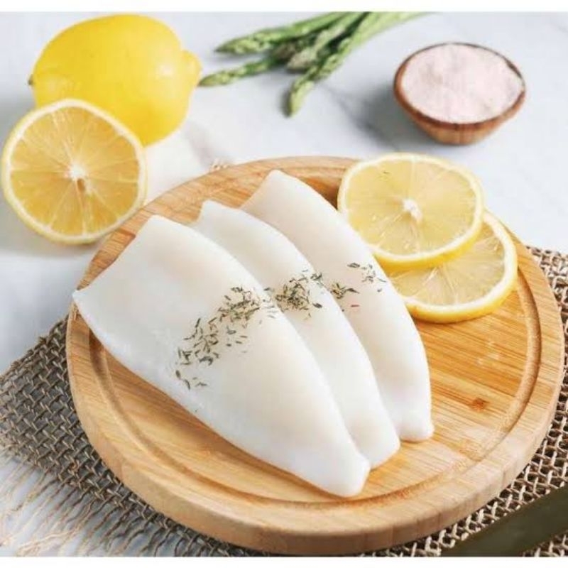 

Cumi Kupas Squid Tube Import 500Gr