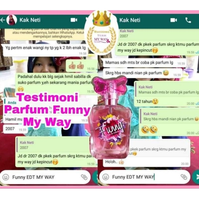 Parfum  Me dan Funny My Way Original BPOM