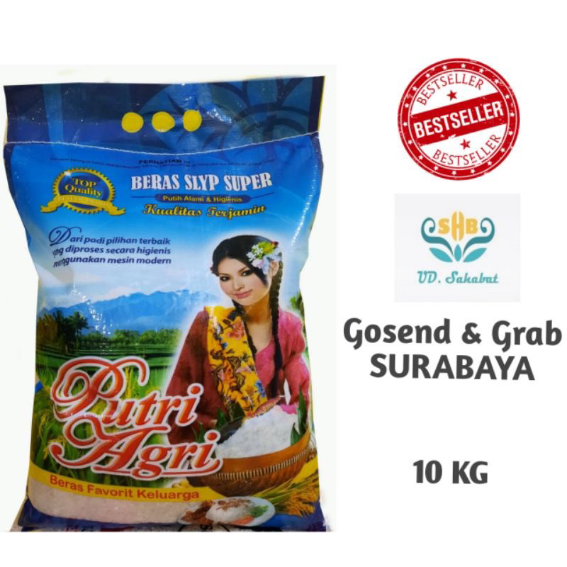 Beras Cap Putri Agri 10 kg beras pulen super