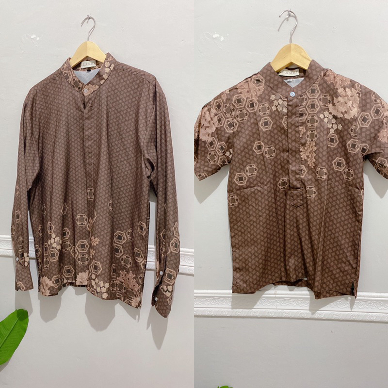 preloved baju koko ayah dan anak wearing klamby